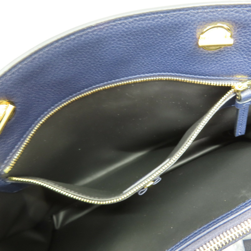 藍色 牛皮 Vara Bow Tote 肩背包【Salvatore Ferragamo 費拉格慕】 21H500-4