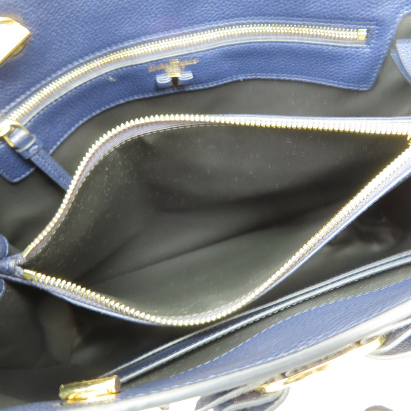 藍色 牛皮 Vara Bow Tote 肩背包【Salvatore Ferragamo 費拉格慕】 21H500-6