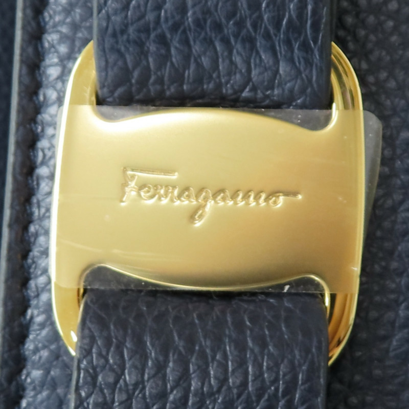 藍色 牛皮 Vara Bow Tote 肩背包【Salvatore Ferragamo 費拉格慕】 21H500-8