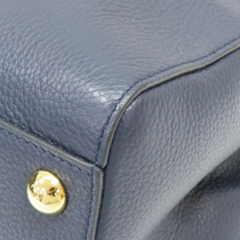 藍色 牛皮 Vara Bow Tote 肩背包【Salvatore Ferragamo 費拉格慕】 21H500-14