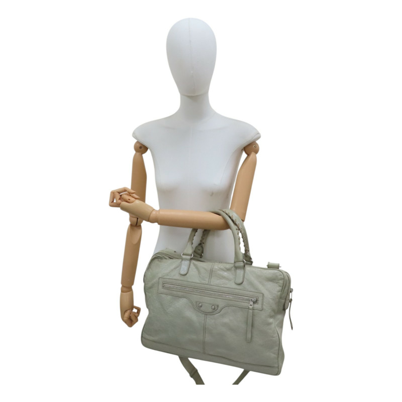 綠色 羊皮 Mini Folder 公事包 肩背包 310939【Balenciaga 巴黎世家】 310939-9