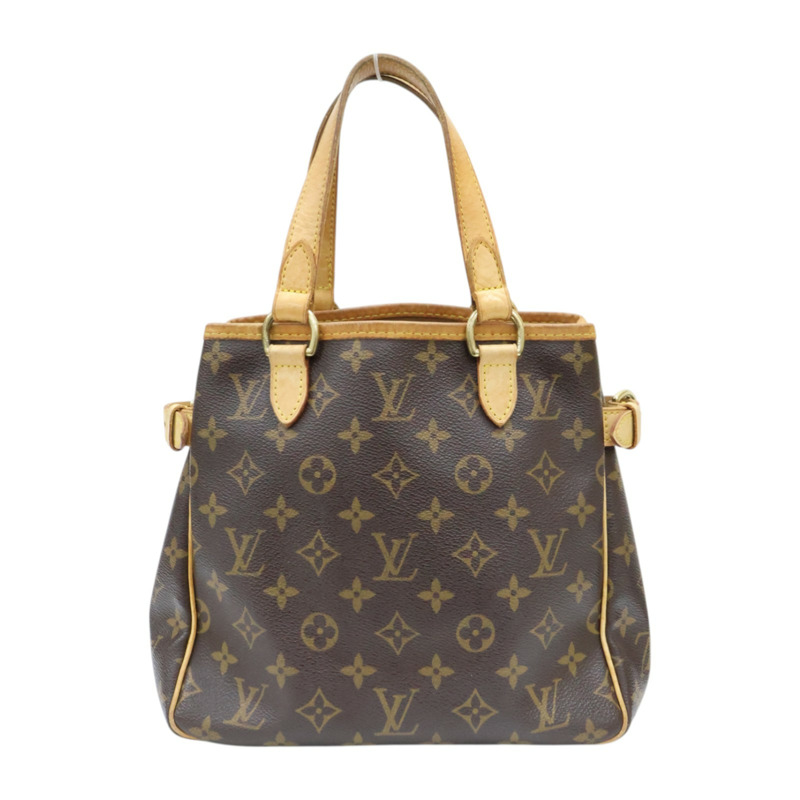 棕色 原花帆布 Batignolles PM 手提包【LOUIS VUITTON LV 路易威登】 M51156-1