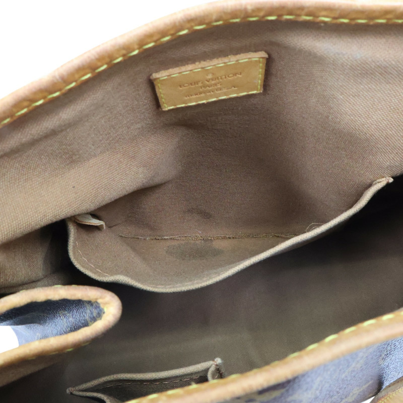 棕色 原花帆布 Batignolles PM 手提包【LOUIS VUITTON LV 路易威登】 M51156-5