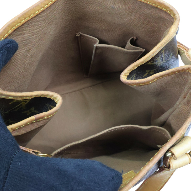 棕色 原花帆布 Batignolles PM 手提包【LOUIS VUITTON LV 路易威登】 M51156-6