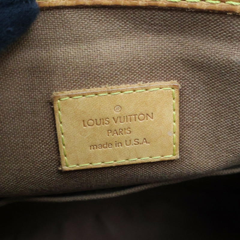 棕色 原花帆布 Batignolles PM 手提包【LOUIS VUITTON LV 路易威登】 M51156-7
