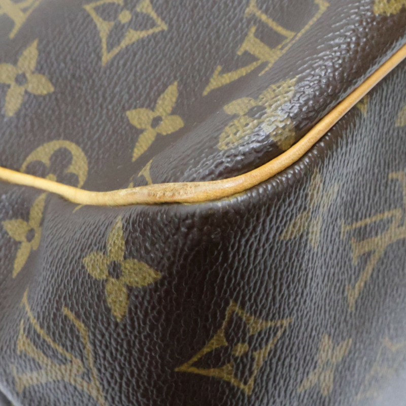 棕色 原花帆布 Batignolles PM 手提包【LOUIS VUITTON LV 路易威登】 M51156-10