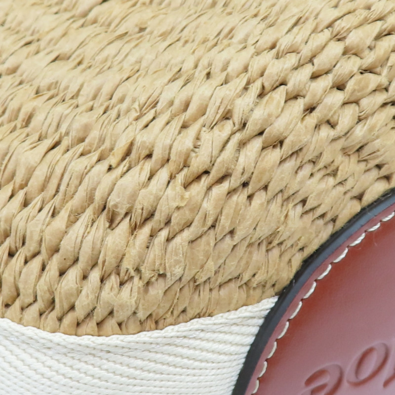 棕色 草編 Woody 小籃子 肩背包【Chloe 克羅伊】 CHC22SS381G55101-10