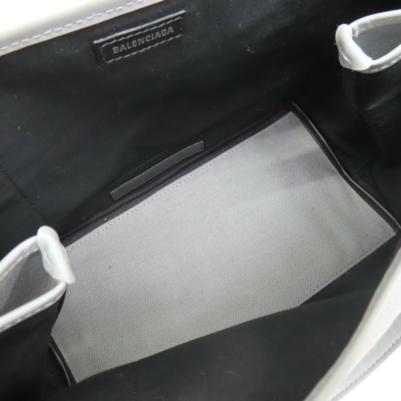 灰色帆布 Navy Cabas S 手提包【Balenciaga 巴黎世家】 339933-4