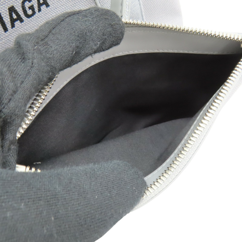 灰色帆布 Navy Cabas S 手提包【Balenciaga 巴黎世家】 339933-5