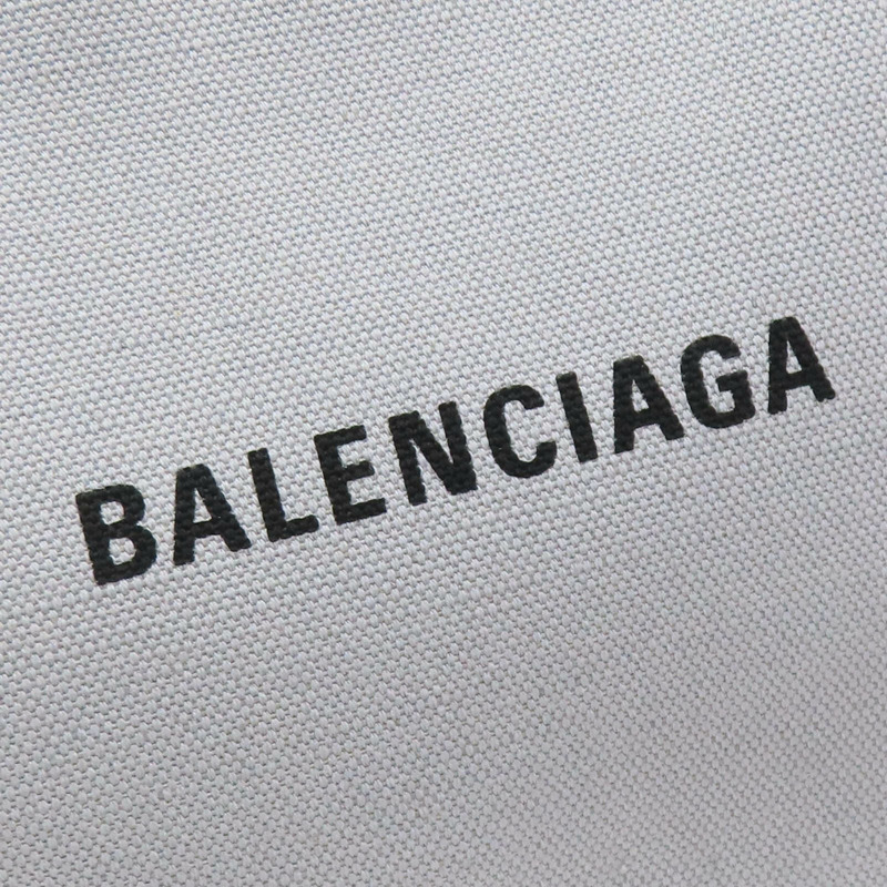 灰色帆布 Navy Cabas S 手提包【Balenciaga 巴黎世家】 339933-6