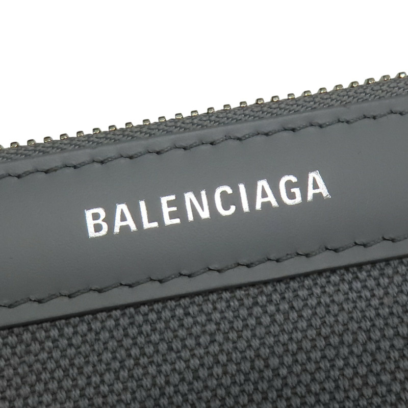 灰色帆布 Navy Cabas S 手提包【Balenciaga 巴黎世家】 339933-8