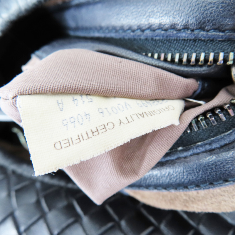 黑色 羊皮編織 Veneta 手提包【BOTTEGA VENETA BV 寶緹嘉】 232499-8