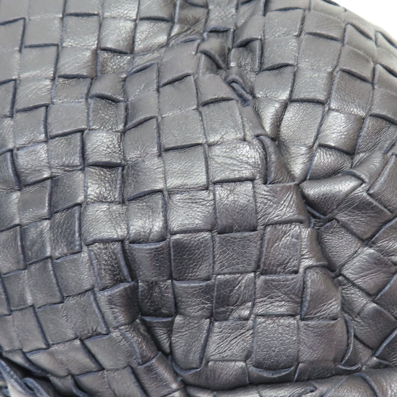 黑色 羊皮編織 Veneta 手提包【BOTTEGA VENETA BV 寶緹嘉】 232499-11
