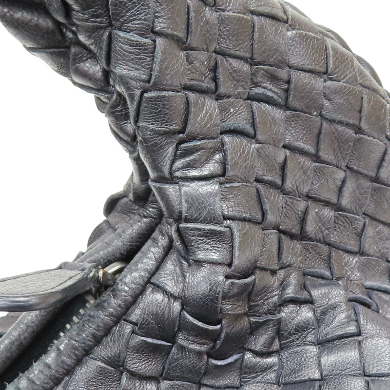 黑色 羊皮編織 Veneta 手提包【BOTTEGA VENETA BV 寶緹嘉】 232499-14
