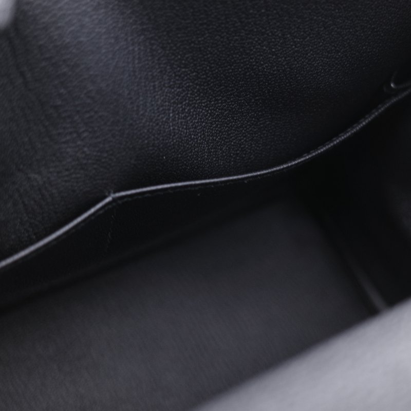Hermès 愛馬仕 Kelly 28 黑色 Togo 小牛皮 金扣手提斜背兩用包-24