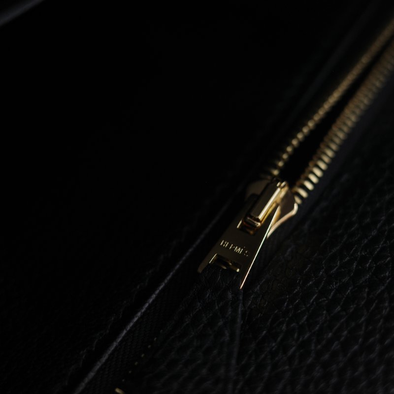 Hermès 愛馬仕 Kelly 28 黑色 Togo 小牛皮 金扣手提斜背兩用包-26