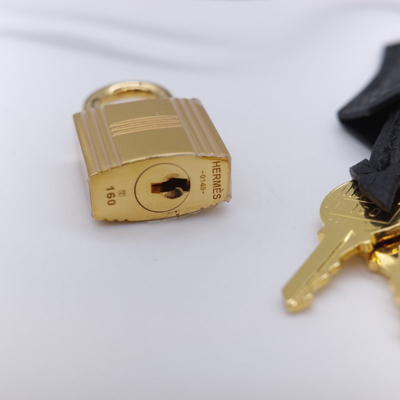 Hermès 愛馬仕 Kelly 28 黑色 Togo 小牛皮 金扣手提斜背兩用包-33