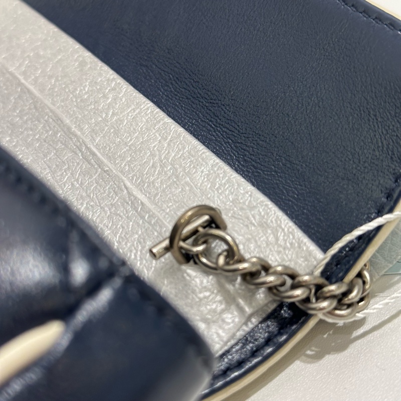 TW4761 Gucci 古馳 迷你經典款 藍色拼白色 GG Marmont Crossbody Bag Blue/White x PHW-17