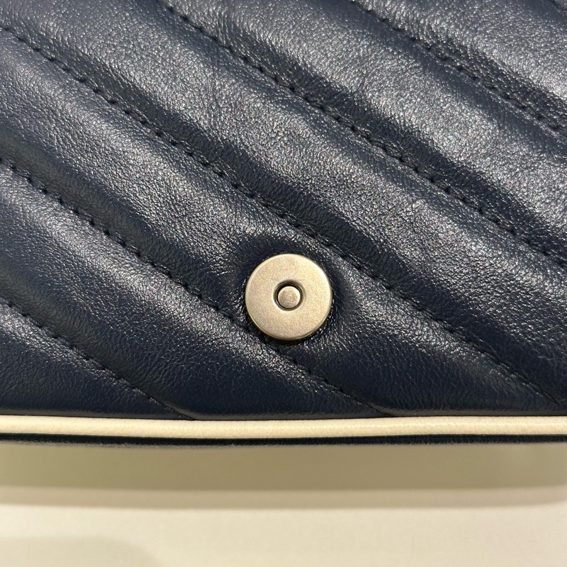 TW4761 Gucci 古馳 迷你經典款 藍色拼白色 GG Marmont Crossbody Bag Blue/White x PHW-19