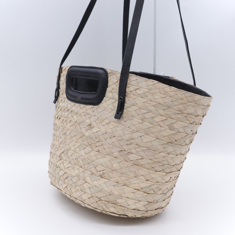 Maje 草編 手提 肩背包-3