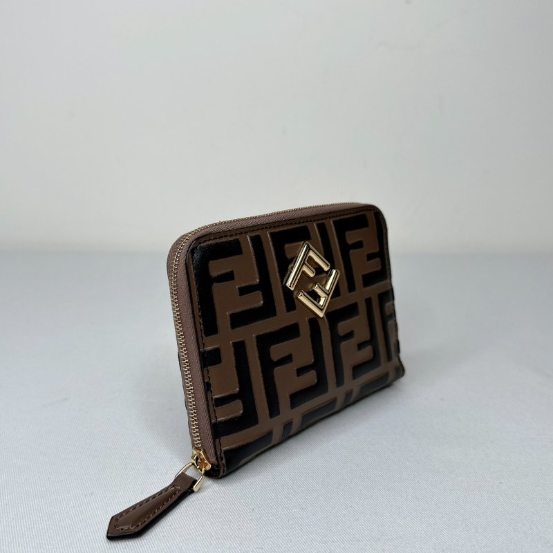 FENDI 全新FF Diamonds拉鍊短夾-3