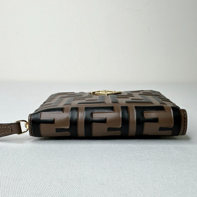 FENDI 全新FF Diamonds拉鍊短夾-8