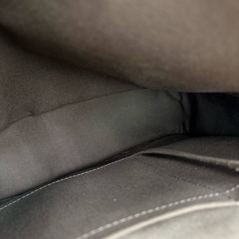 LV全皮翻蓋郵差包 銀扣 深棕色28*26*9 98新配件塵袋-2