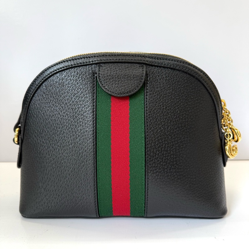 GUCCI 古馳 黑色OPHIDIA系列斜背包 499621-1