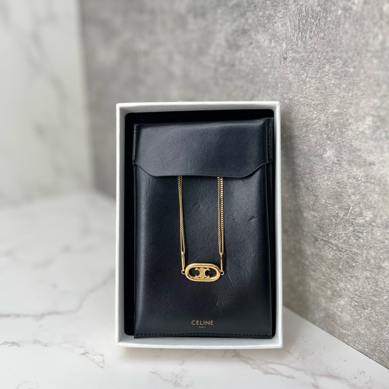 香緹國際精品 868 Celine #豬鼻項鍊 盒裝完整-0