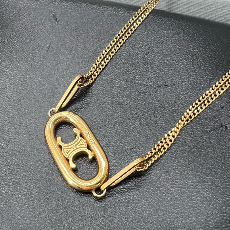 香緹國際精品 868 Celine #豬鼻項鍊 盒裝完整-4