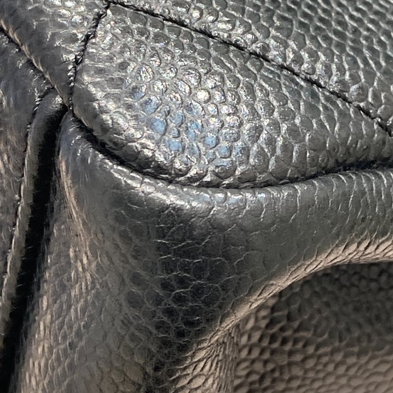 CHANEL 香奈兒 A67294 鍊條 荔枝皮革 托特包 黑色-7