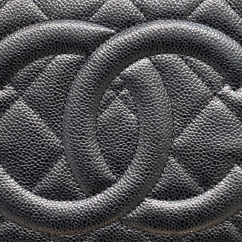 CHANEL 香奈兒 A67294 鍊條 荔枝皮革 托特包 黑色-12