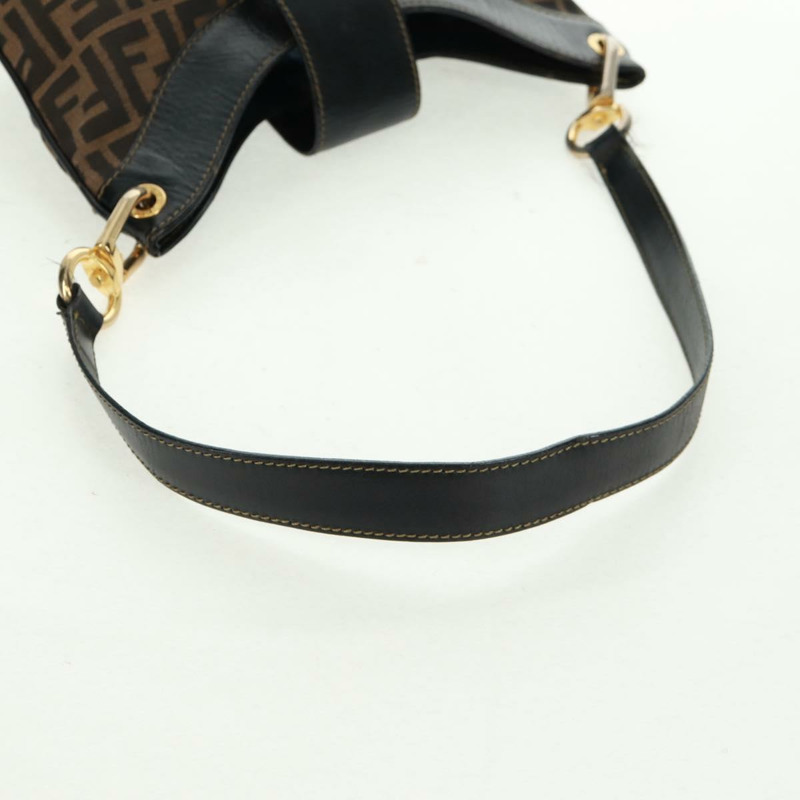 【日本直送】FENDI Zucca帆布單肩包 黑色 棕色 正品 162393-6