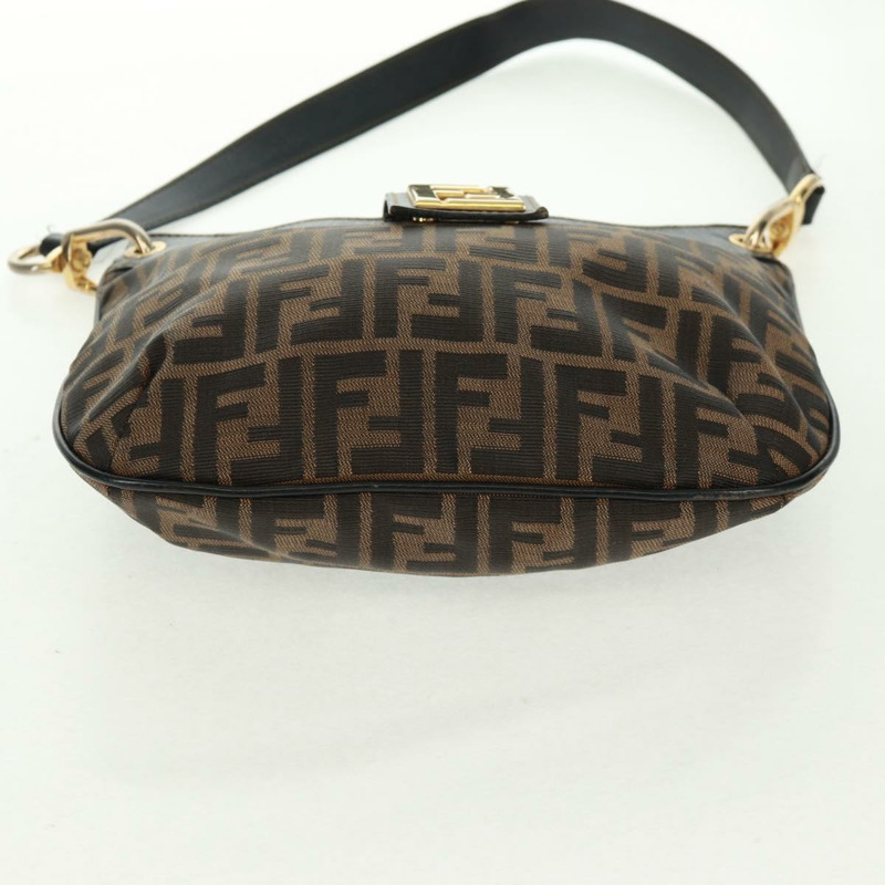 【日本直送】FENDI Zucca帆布單肩包 黑色 棕色 正品 162393-9