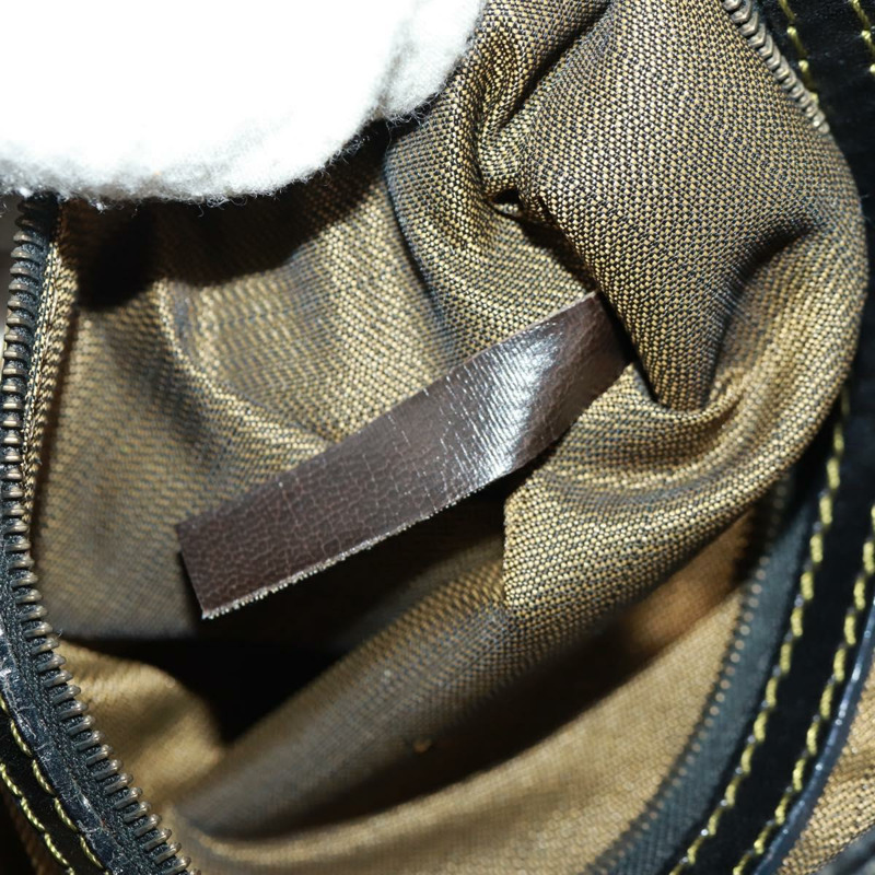 【日本直送】FENDI Zucca帆布單肩包 黑色 棕色 正品 162393-22