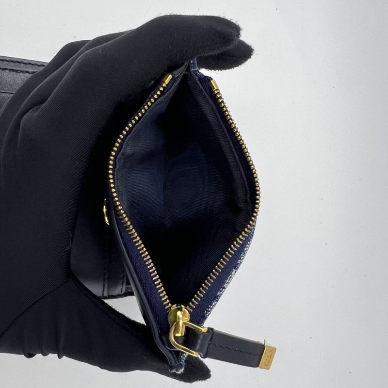 Dior Montaigne 蒙田老花牛仔短款皮夾-13