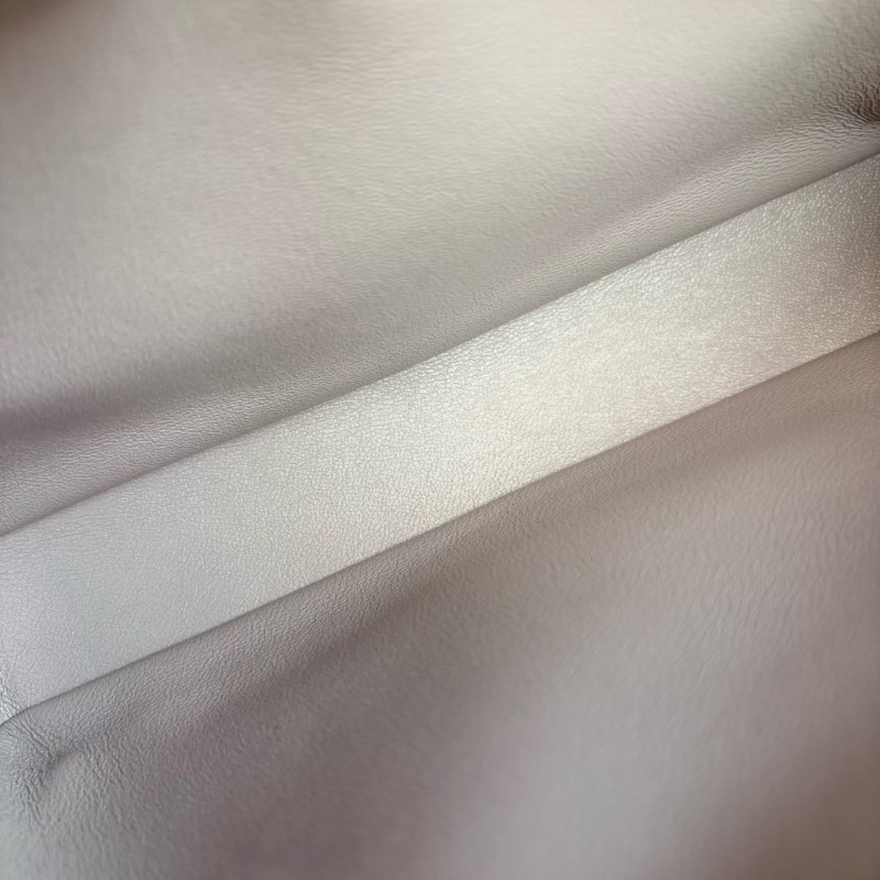 Chanel V紋風琴包 灰紫色 金扣22*16*7 98新配件盒子 說明書 保卡 塵袋-3