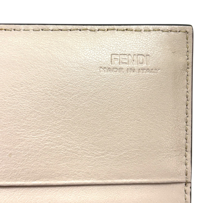 灰色 牛皮 鍊帶 Hypnoteyes 長夾【FENDI 芬迪】 8M0365-8