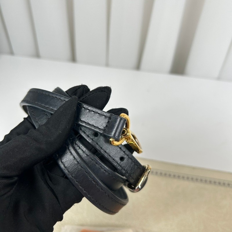 LV路易威登 20年票 Cannes 芯片編碼共存 經典棕色老花發財桶 塗層帆布拼牛皮飾邊 水桶包單肩斜挎手提包-22