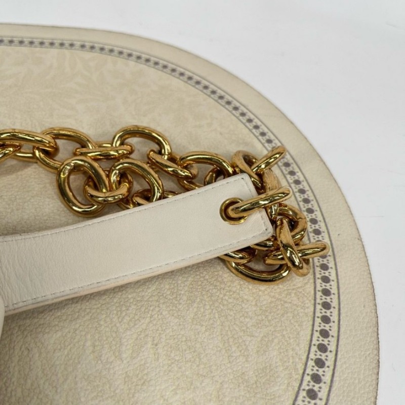 Bottega Veneta葆蝶家 THE BELT CHAIN POUCH 金鏈牛皮腰包胸包斜挎包 溫柔特別 容量可觀 日常通勤都適合-15