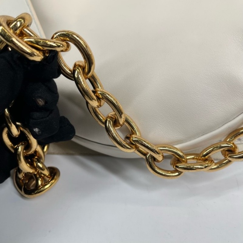 Bottega Veneta葆蝶家 THE BELT CHAIN POUCH 金鏈牛皮腰包胸包斜挎包 溫柔特別 容量可觀 日常通勤都適合-18