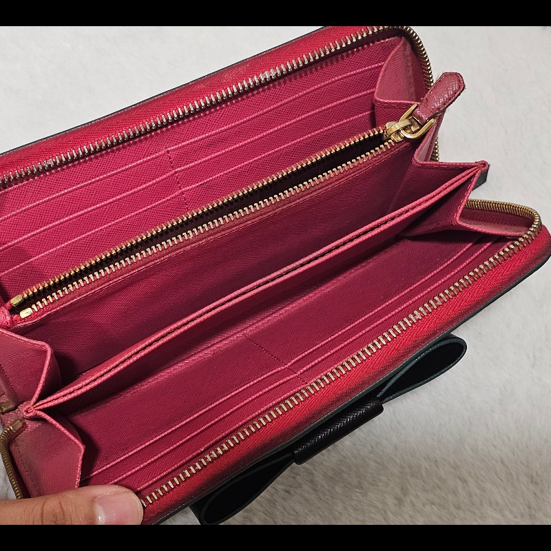 Prada 蝴蝶結長夾-13