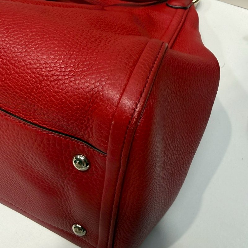 GUCCI SOHO荔枝牛流蘇手提包-7