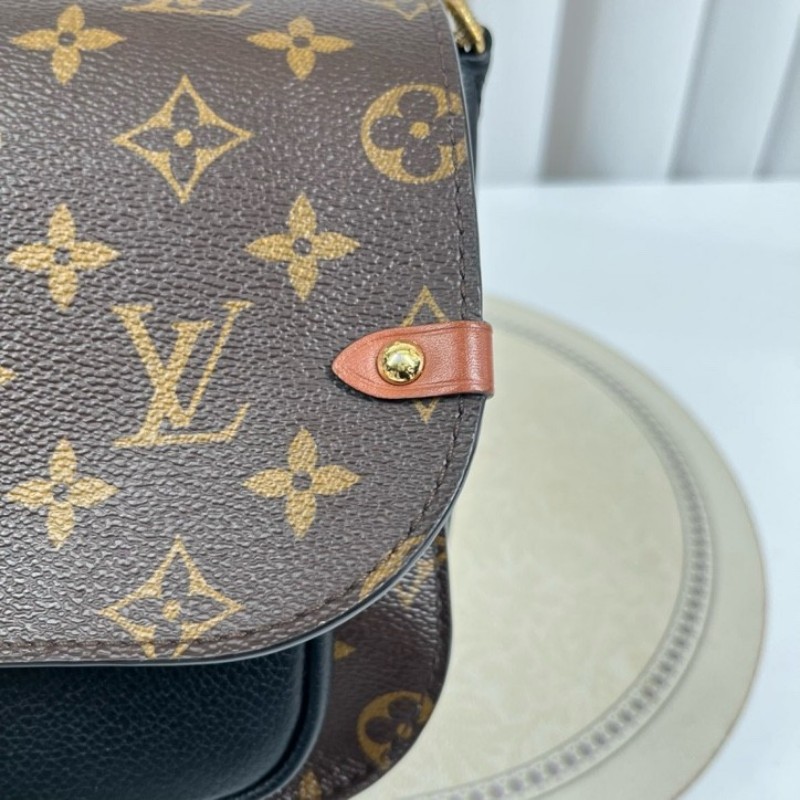 LV路易威登 鎖頭郵差包 拉鍊順滑 內裡乾淨 容量實用 日常出門百搭 肩帶可調節 可單肩可斜挎-21