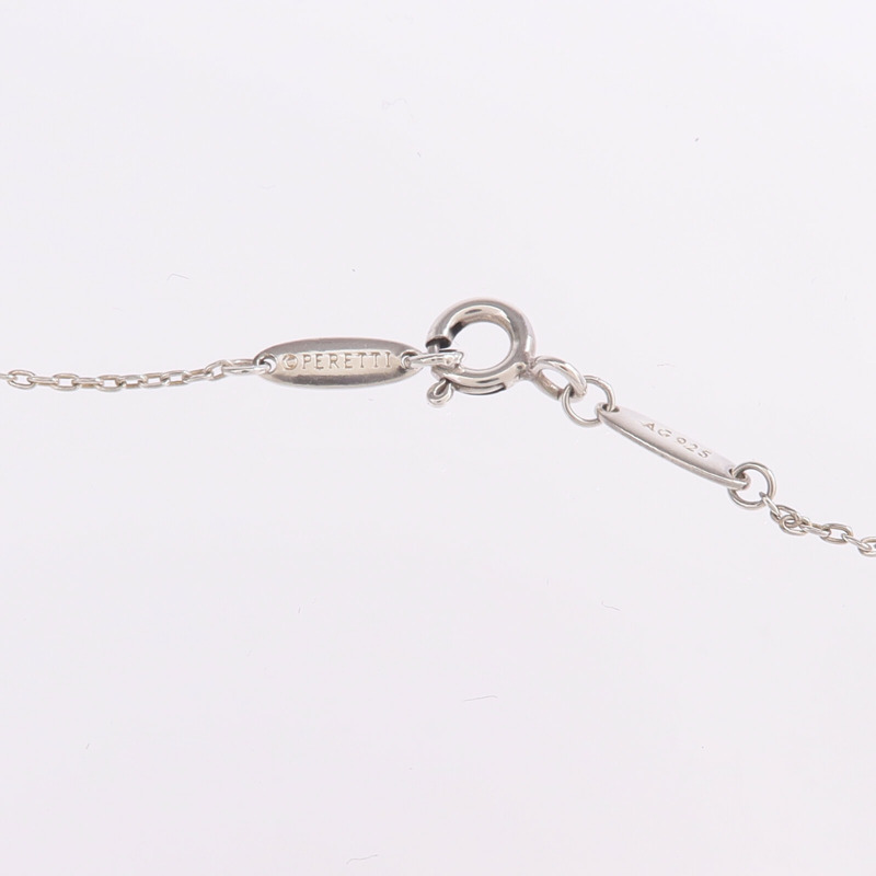 TIFFANY＆CO 925純銀Elsa Peretti Open Heart Necklace項鍊-4