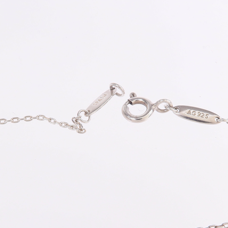 TIFFANY＆CO 925純銀Elsa Peretti Open Heart Necklace項鍊-5