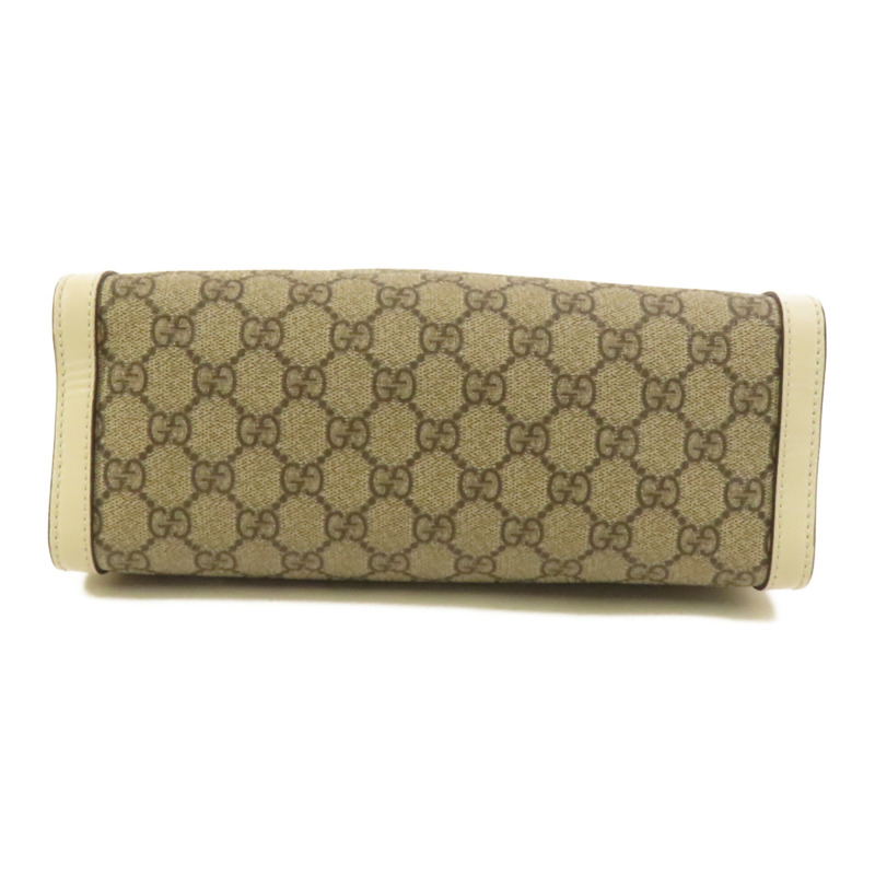 GUCCI 塗層帆布Padlock金扣鏈帶肩背袋-3