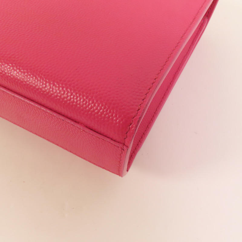 SAINT LAURENT 牛皮皮革Chain Shoulder金扣鏈帶肩背袋-11