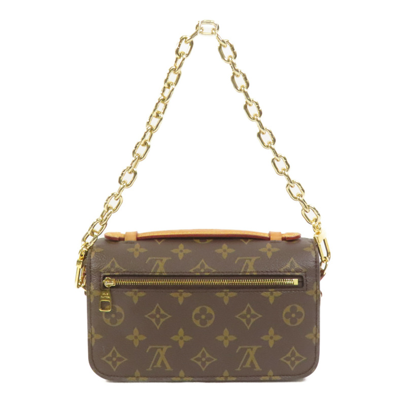 LOUIS VUITTON Monogram Pochette Metis East West金扣手挽肩背兩用袋-1