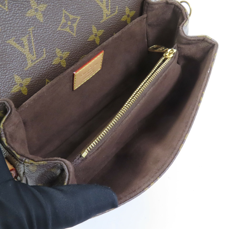 LOUIS VUITTON Monogram Pochette Metis East West金扣手挽肩背兩用袋-4
